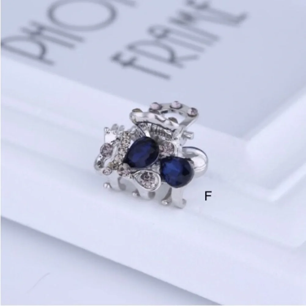 Crystal Hairpins For Women Rose Flower Hair Bows With Clips